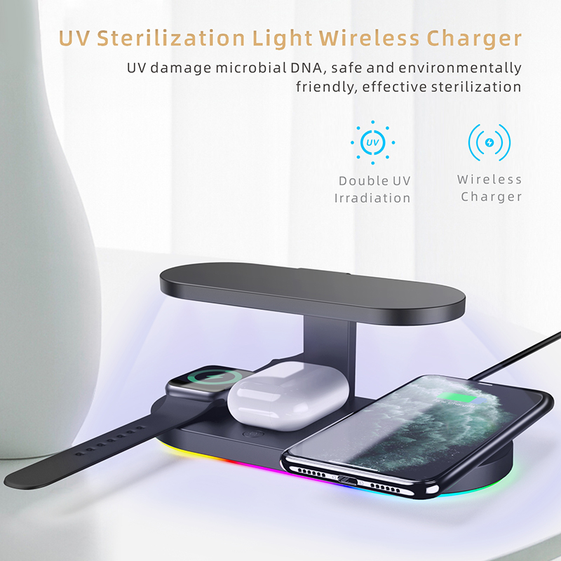 UV Sterilizer és vezeték nélküli töltő